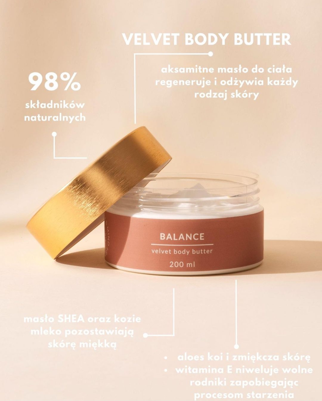 pielęgnacyjne masło do ciała Balance Velvet Body Butter Eclair Body&Mind